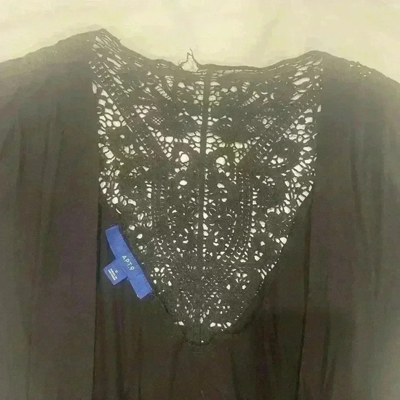 Apt 9 Open Knit Cardigan Size Small Black - Picture 5 of 6